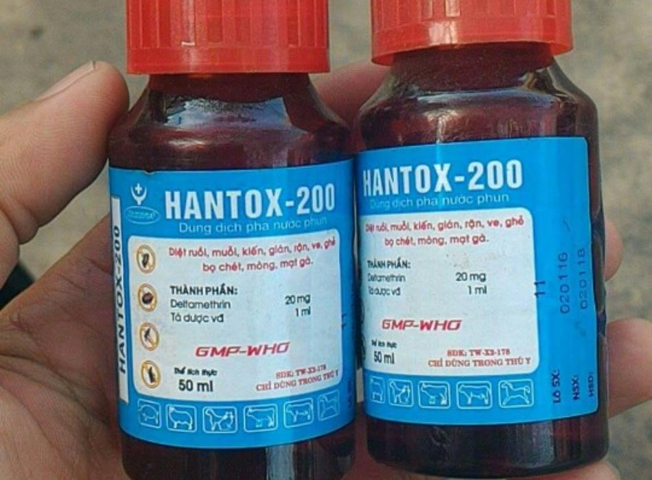 hantox-200- thuốc diệt rệp gà